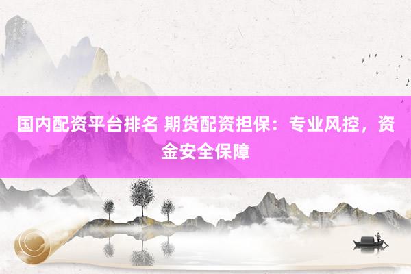 国内配资平台排名 期货配资担保：专业风控，资金安全保障