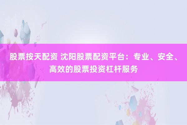 股票按天配资 沈阳股票配资平台：专业、安全、高效的股票投资杠杆服务