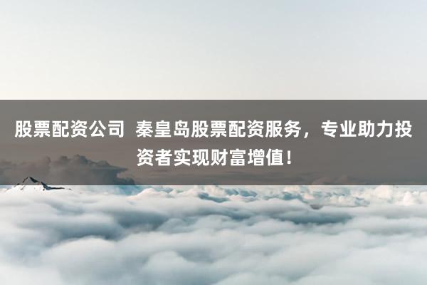 股票配资公司  秦皇岛股票配资服务，专业助力投资者实现财富增值！