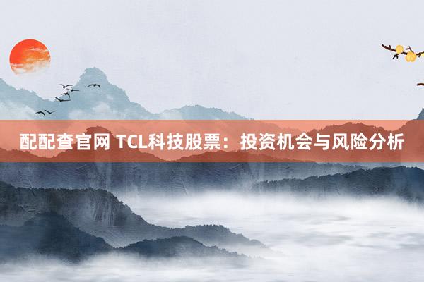 配配查官网 TCL科技股票：投资机会与风险分析