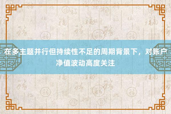 在多主题并行但持续性不足的周期背景下，对账户净值波动高度关注